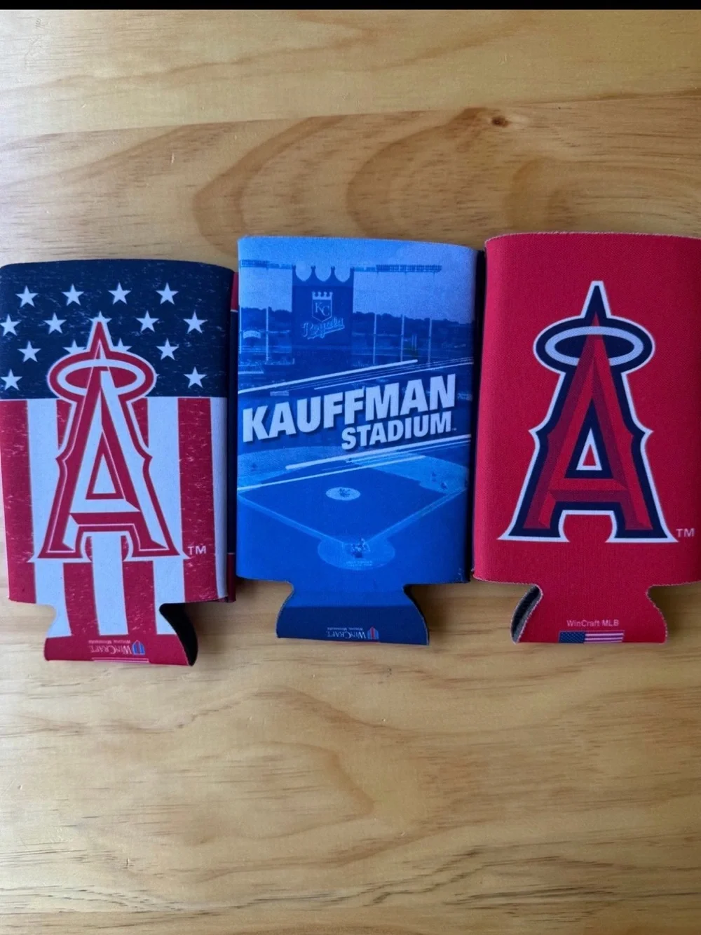 MLB Stadium Team Can Koolers  Tall Boy— Angels, Royals, & Halos Logos